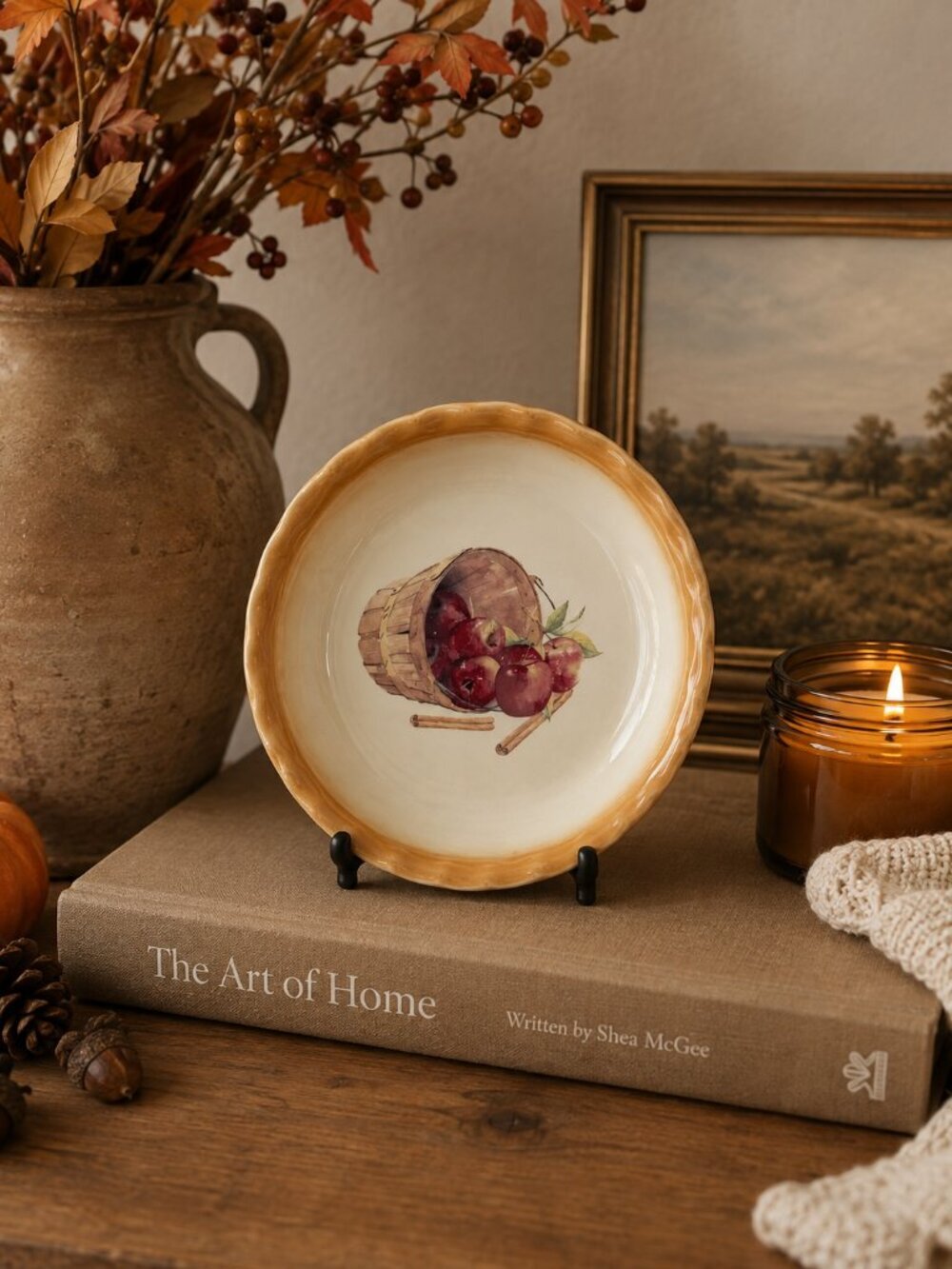 Vintage Nantucket Autumn Apple‎ Orchard & Cinnamon Dish